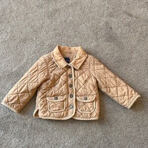 GAP Tan Quilted Kids Puffer Jacket